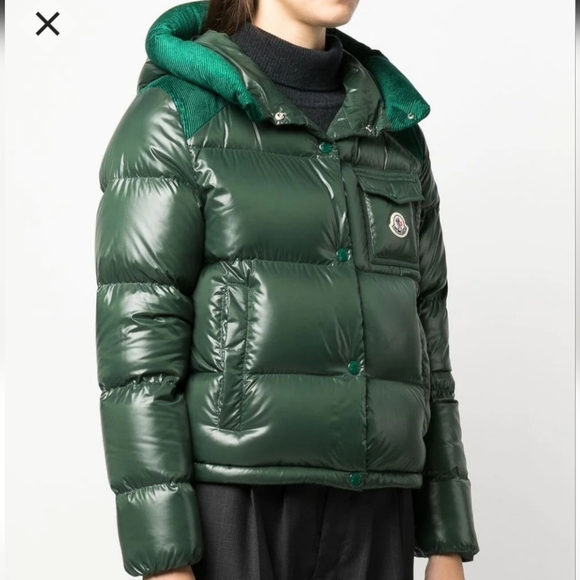 Moncler Green Hooded Down Jacket Sz US Medium/Small - Picture 10 of 16